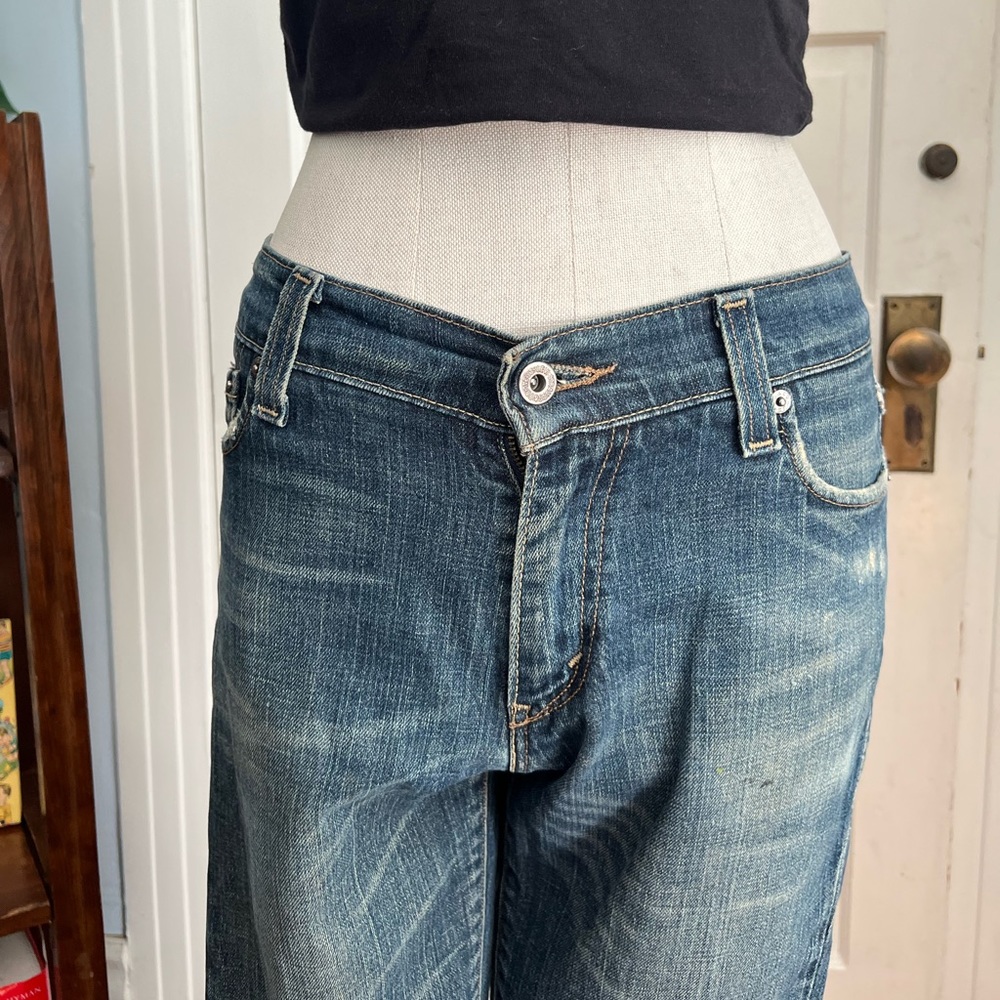 Distressed Levi jeans